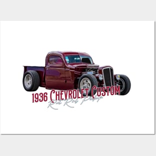 1936  Chevrolet Custom Rat Rod Pickup Posters and Art